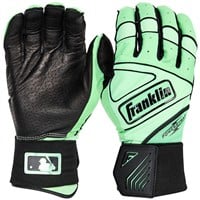 Franklin Youth MLB Powerstrap Infinite Series Batting Gloves, Light Green