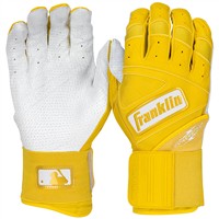 Franklin Youth MLB Powerstrap Infinite Series Batting Gloves, Yellow
