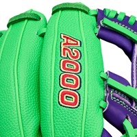 Wilson L/E A2K Big League Chew Sour Apple 1786 11.5in Baseball Glove, Green