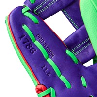 Wilson L/E A2K Big League Chew Sour Apple 1786 11.5in Baseball Glove, Green