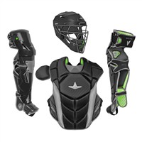 All Star MVP Pro Intermediate Catchers Set, Black/Charcoal
