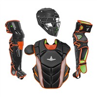 All Star MVP Pro Intermediate Catchers Set, Black/Orange