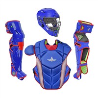 All Star MVP Pro Intermediate Catchers Set, Navy/Scarlet