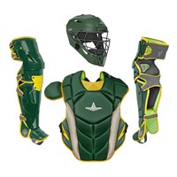 All Star MVP Pro Intermediate Catchers Set, Dark Green/Gold