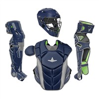 All Star MVP Pro Intermediate Catchers Set, Navy/Charcoal