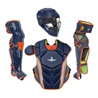 All Star MVP Pro Intermediate Catchers Set, Navy/Orange