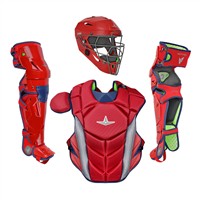 All Star MVP Pro Intermediate Catchers Set, Navy/Red