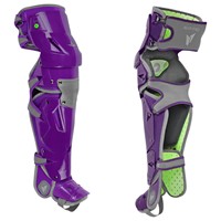 All Star MVP Pro Intermediate Catchers Set, Purple/Grey