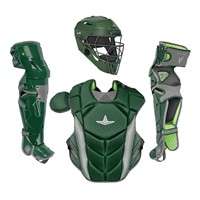 All Star MVP Pro Intermediate Catchers Set, Dark Green/Grey