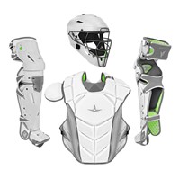 All Star MVP Pro Intermediate Catchers Set, White/Charcoal