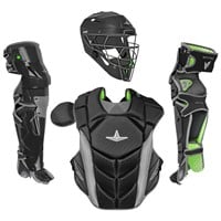 All Star MVP Pro Youth Catchers Set, Black/Charcoal
