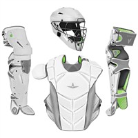 All Star MVP Pro Youth Catchers Set, White/Charcoal