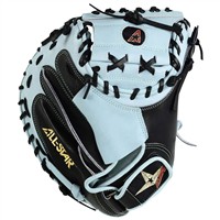 All Star Pro Elite 34in Baseball Catchers Glove, Black/Blue