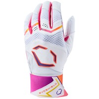 Evoshield Adult Limited Edition Gradient X-SRZ Carbyne Batting Gloves, White/Orange