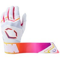 Evoshield Adult Limited Edition Gradient X-SRZ Carbyne Batting Gloves, White/Orange