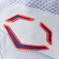 Evoshield Adult Limited Edition Gradient X-SRZ Carbyne Batting Gloves, White/Orange