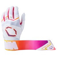 Evoshield Youth Limited Edition Gradient X-SRZ Carbyne Batting Gloves, White/Orange