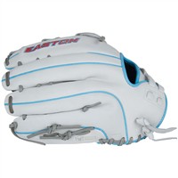Easton Professional Collection 13in Fastpitch Glove (PCFP130-6WG), White/Light Blue