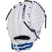 Easton Professional Collection 12.5in Fastpitch Glove (PCFP125-3WR), White/Royal