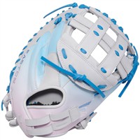 Easton Professonal Collecton 34in Fastpitch Catchers Glove (PCFPCM34WCB), White/Light Blue