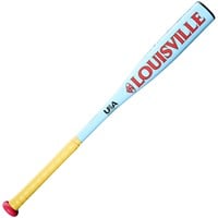 Louisville Slugger L/E Backyard Pablo Sanchez Omaha Atlas Tee Ball Bat -12.5, ltblueyellow-v-4-z