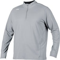 Rawlings Mens Quarter Zip Pullover, Blue Grey