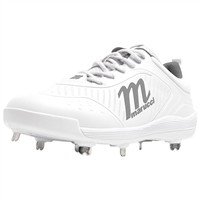Marucci Mens CFT Low Metal Cleats, White