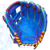 Wilson Limited Edition A2000 Backyard BB Pablo 11.5in Baseball Glove, Blue/Red