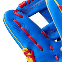 Wilson Limited Edition A2000 Backyard BB Pablo 11.5in Baseball Glove, Blue/Red