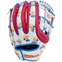 Wilson Limited Edition A450 Backyard Baseball Pablo Sanchez 11.5in Baseball Glove, Red/White