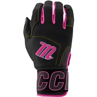 Marucci Adult Blacksmith Batting Gloves, Black/Blue