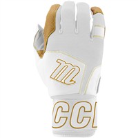 Marucci Adult Blacksmith Batting Gloves, White