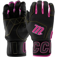 Marucci Adult Blacksmith Batting Gloves, Black/Blue