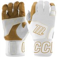 Marucci Adult Blacksmith Batting Gloves, White