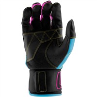 Marucci Youth Blacksmith Batting Gloves, Black/Blue