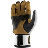 Marucci Youth Blacksmith Batting Gloves, Black/White
