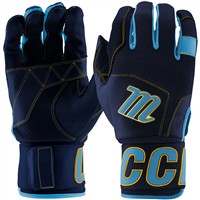 Marucci Youth Blacksmith Batting Gloves, Navy/Blue