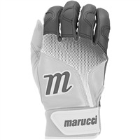 Marucci Adult PWR Fade Batting Gloves, White/Grey