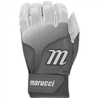 Marucci Adult PWR Fade Batting Gloves, White/Grey