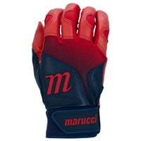 Marucci Youth PWR Fade Batting Gloves, Navy/Red