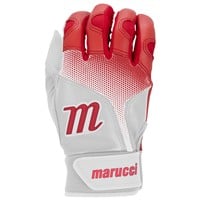 Marucci Youth PWR Fade Batting Gloves, White/Red