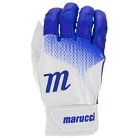 Marucci Youth PWR Fade Batting Gloves, White/Royal