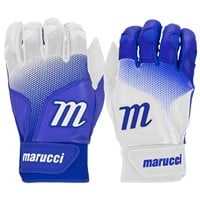 Marucci Youth PWR Fade Batting Gloves, White/Royal