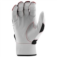 Marucci Adult Swift Lite Batting Gloves, Black/Red