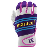 Marucci Adult Swift Lite Batting Gloves, Purple/Pink