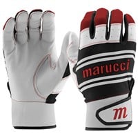 Marucci Adult Swift Lite Batting Gloves, Black/Red