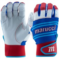 Marucci Adult Swift Lite Batting Gloves, Red/Navy