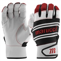 Marucci Youth Swift Lite Batting Gloves, Black/Red