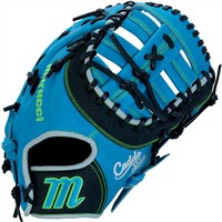 Marucci Youth Caddo 12in 1st Base Baseball Glove, Blue/Black