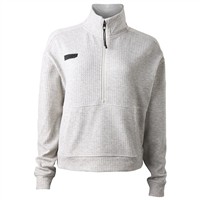 Evoshield Womens Half Zip Jacquard Pullover, Grey
